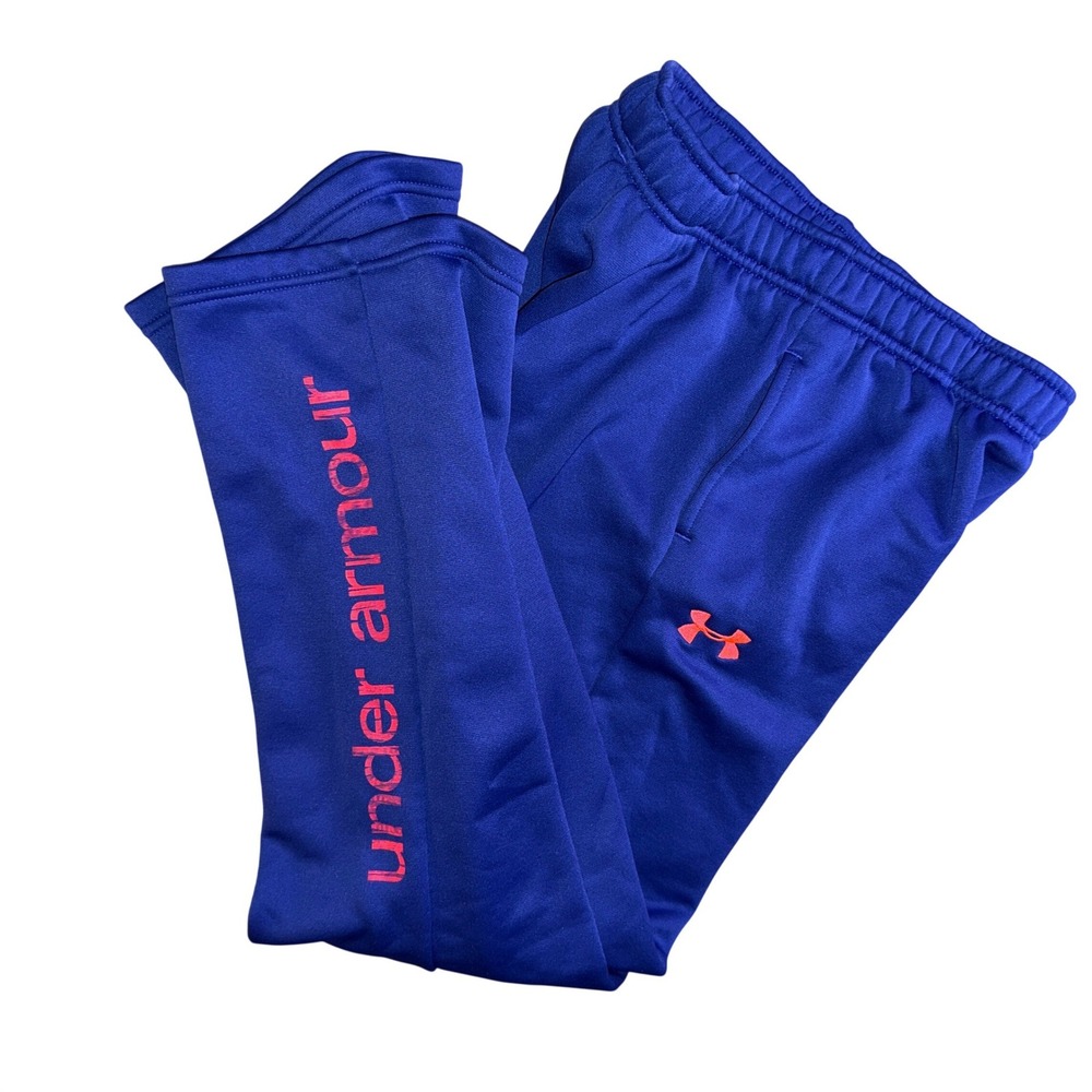 Under Armour Sweatpants Youth‎ Large purple Loose Fit Fleece Lined Joggers